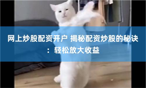 网上炒股配资开户 揭秘配资炒股的秘诀：轻松放大收益